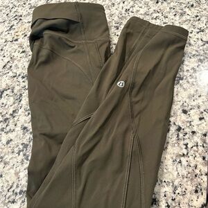 lululemon athletica Olive Green Performance Leggings